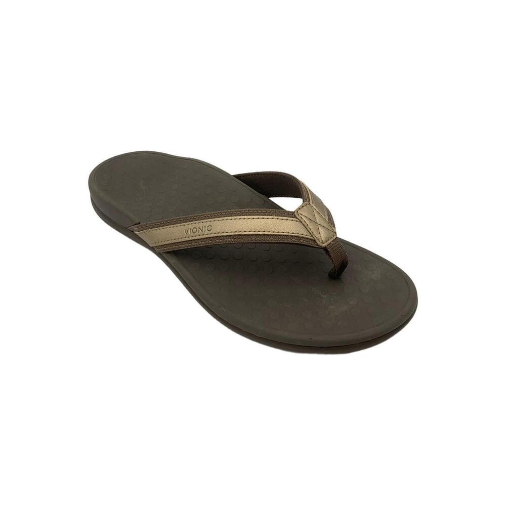 Vionic Women's Islander Sandals Bronze Metallic - Medium